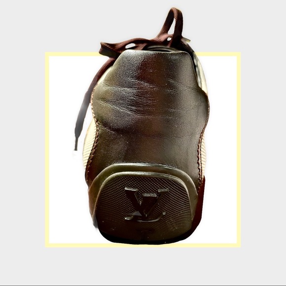 Mens Louis Vuitton shoes with  brown and Vachetta leather strip detailing. - Picture 7 of 11